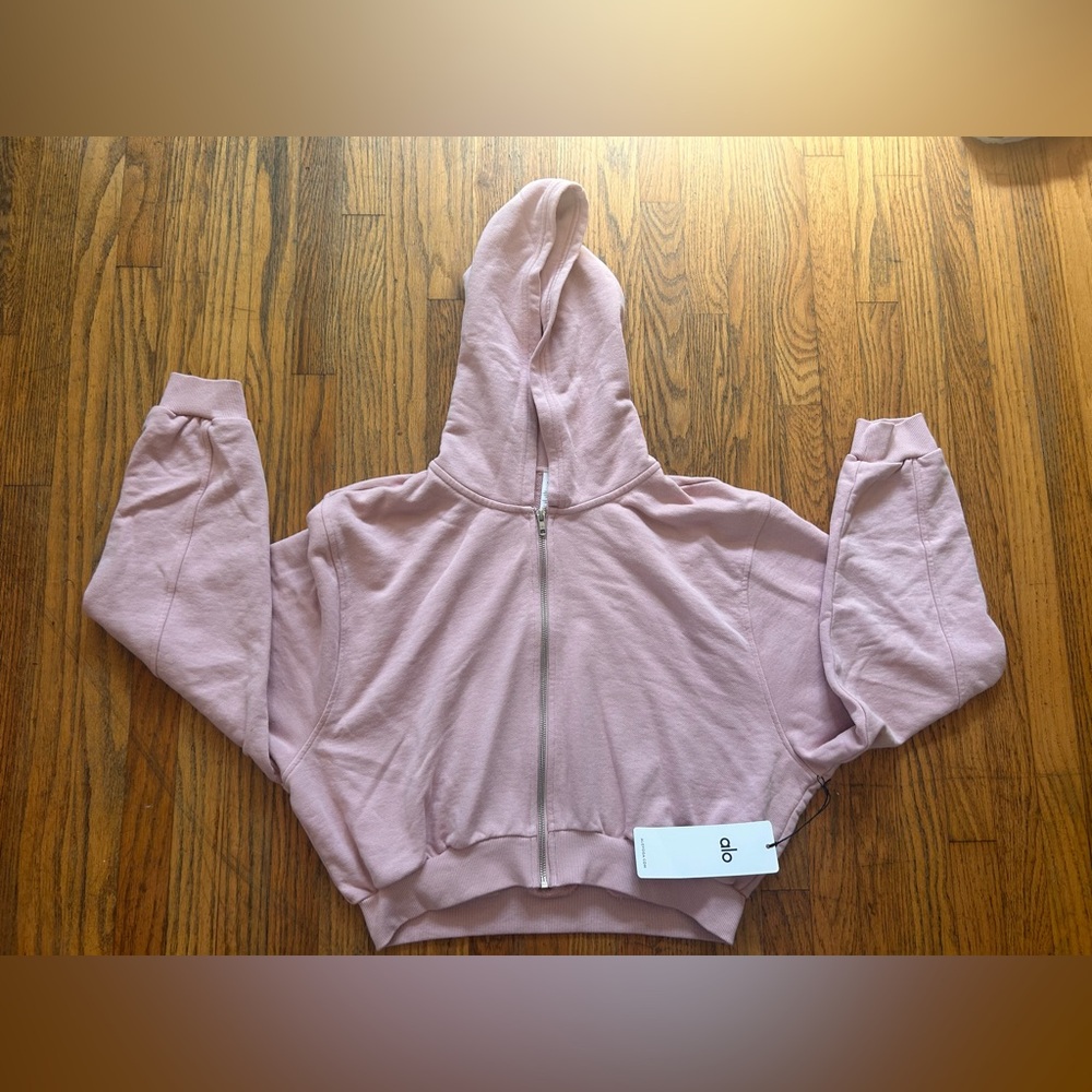 Alo Yoga Sweet Escape Pink Hoodie (Ballet Pink)